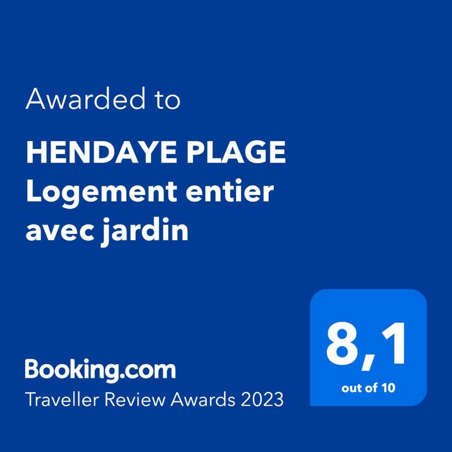 Ferienwohnung Hendaye Plage Logement Entier Avec Jardin Exterior foto